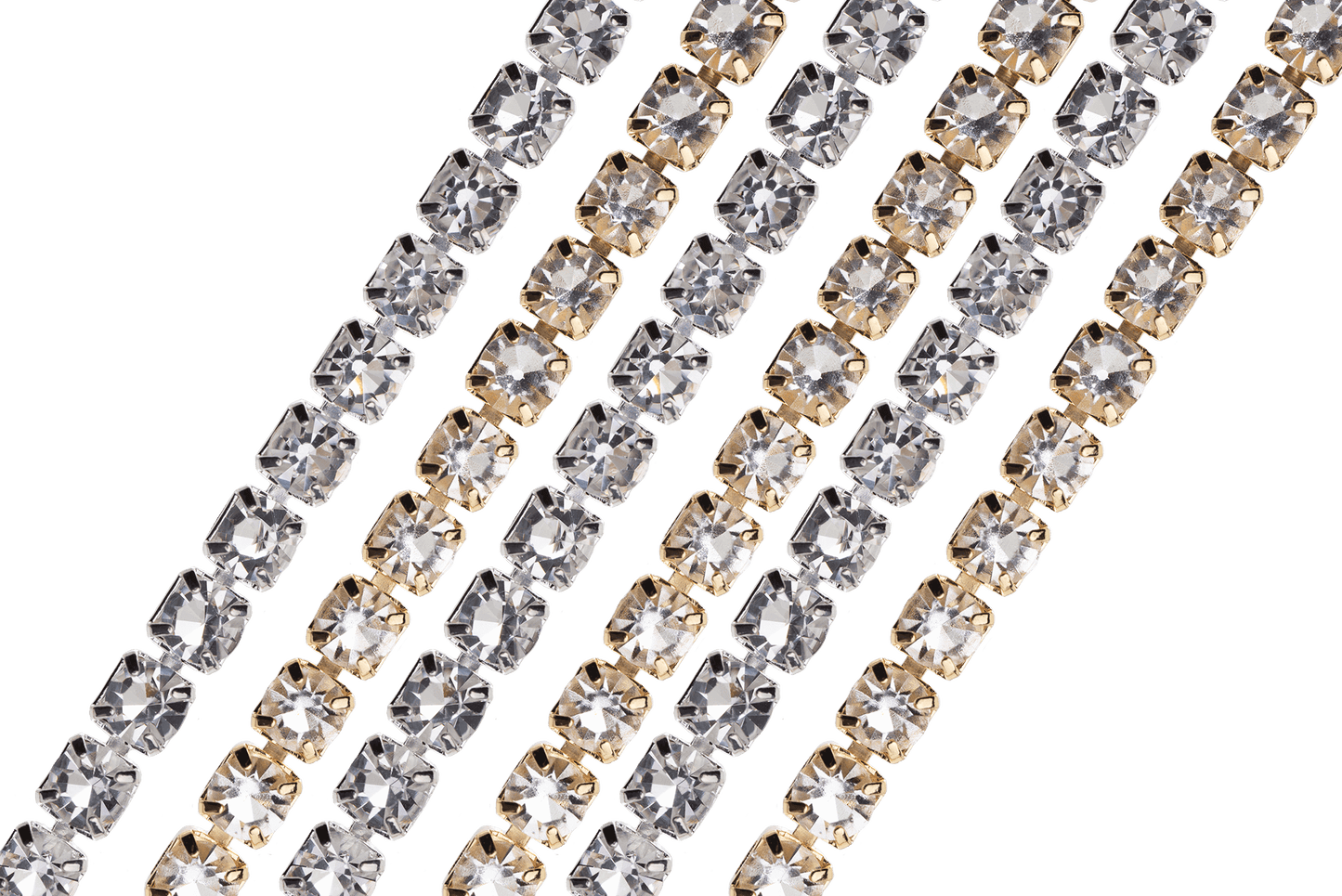 4mm Tennis Rhinestone Cup Chain Sold by The Foot - CH 937