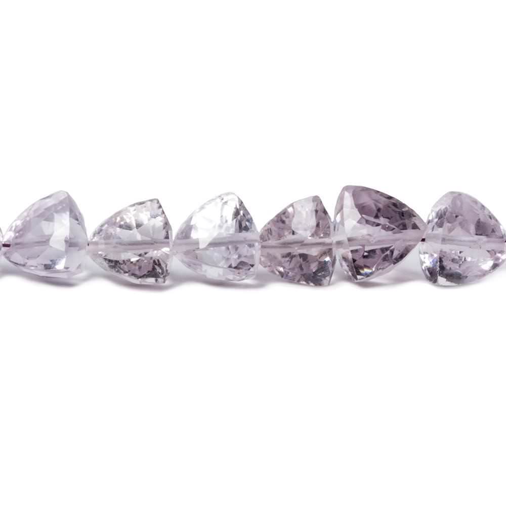 6-7mm Pink Amethyst Straight Drill Trillion Beads 16 inch 64 pieces