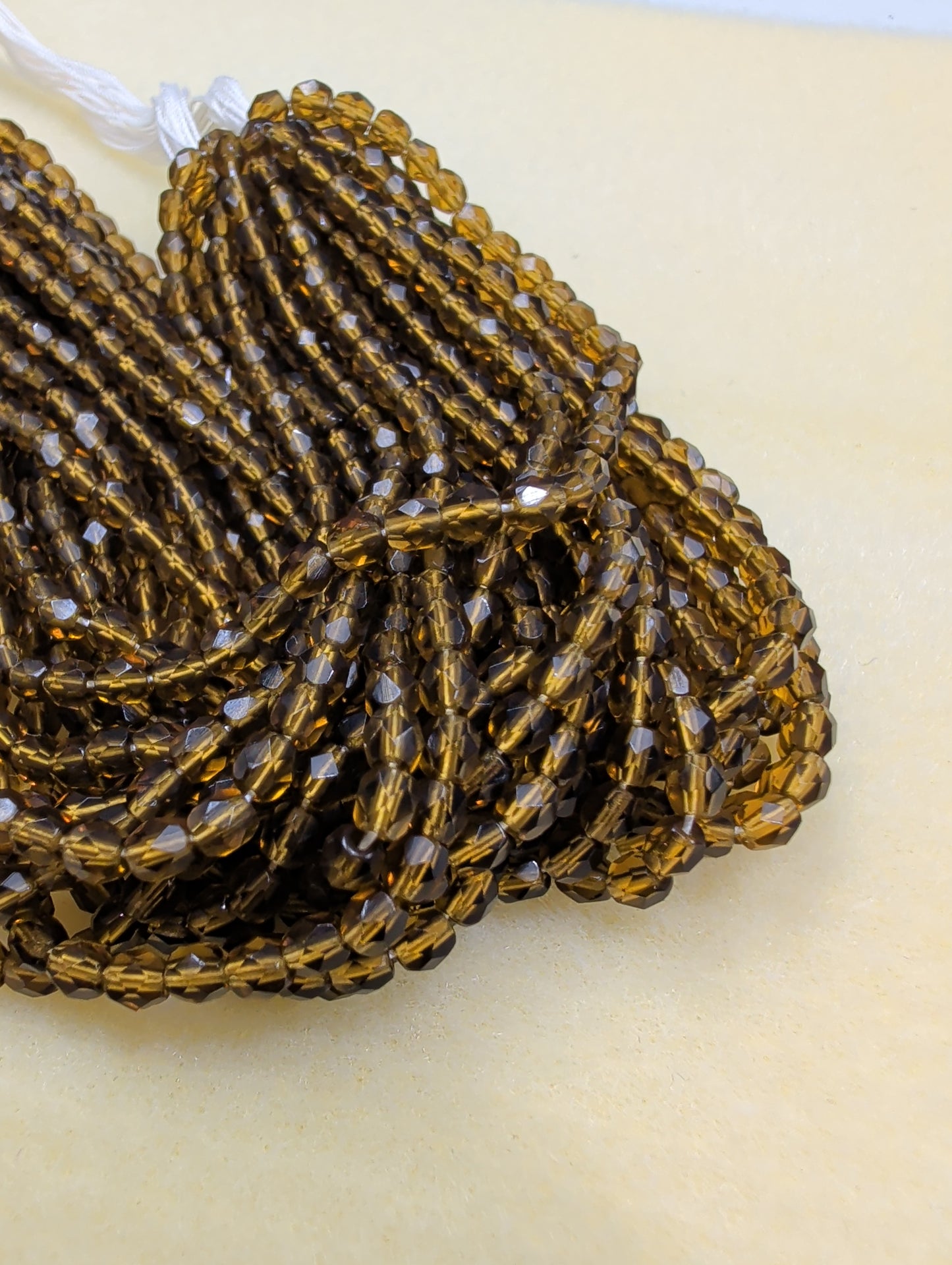 Fire Polish, Round, Dark Olivine, 4mm, FP4