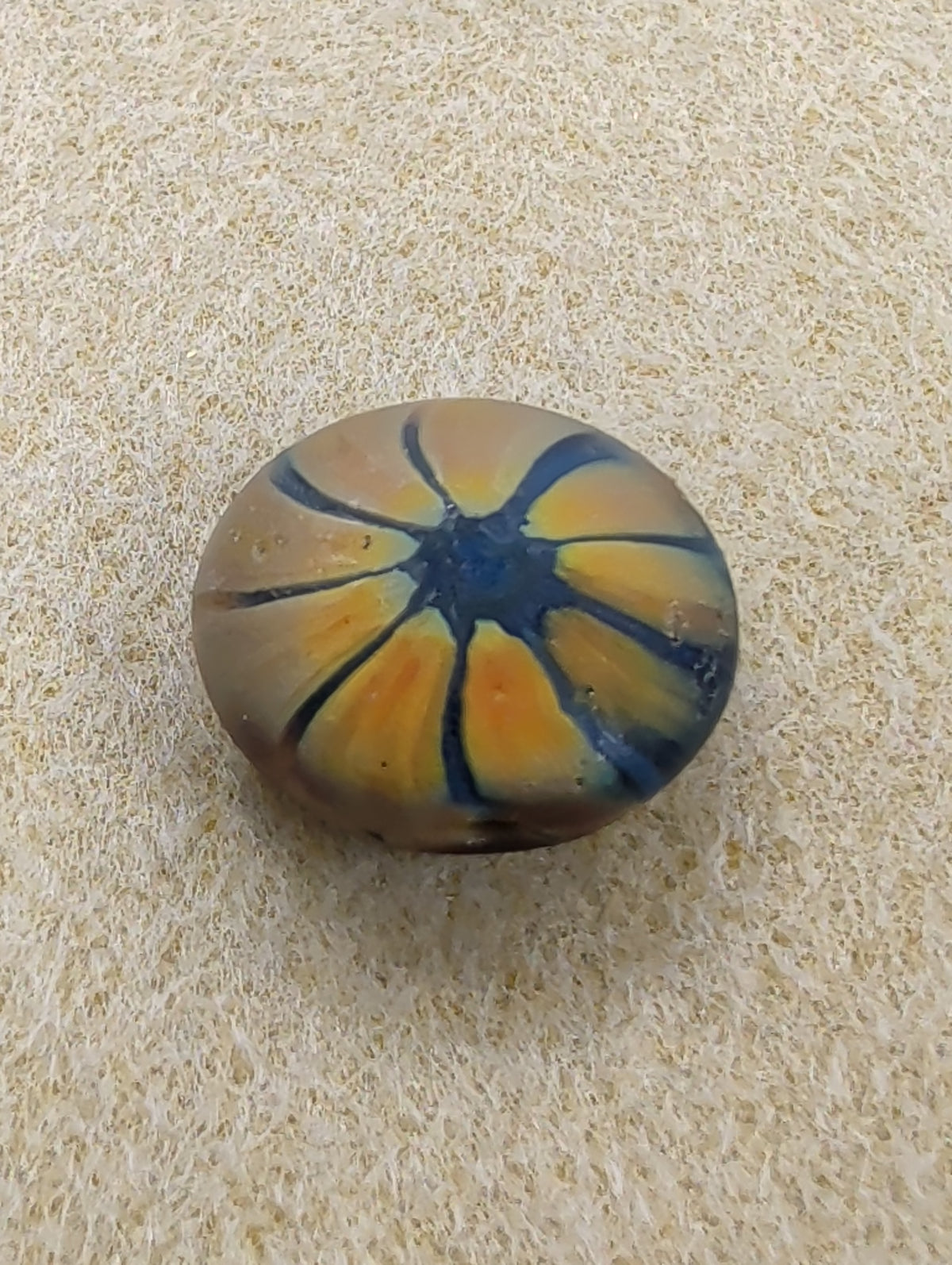 Satin Glass Art Nouveau Beads