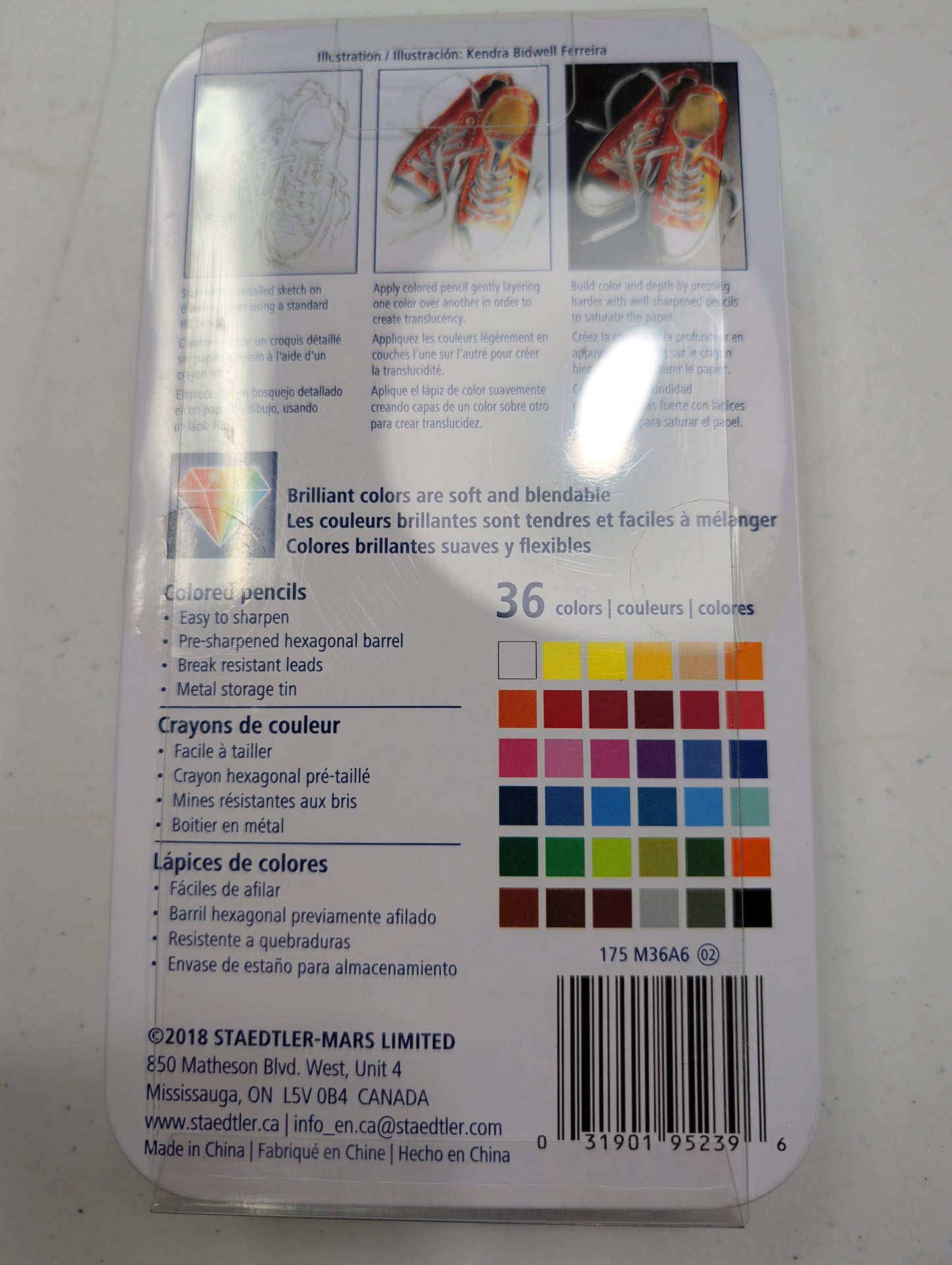 Staedtler 36 Colored Pencils Tin