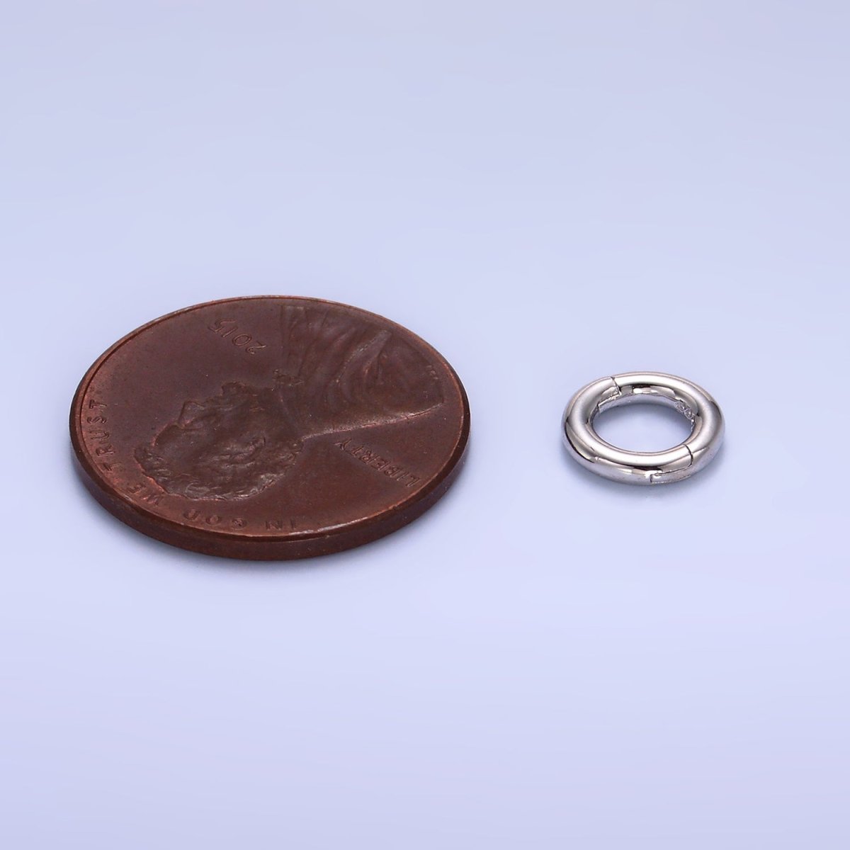 S925 Sterling Silver 7.8mm Pull Snap Gate Finding | SL-539