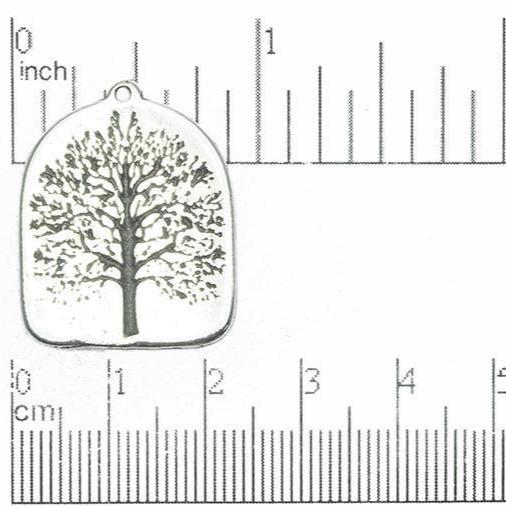 23mm x 29mm Tree of Life Pendant - Made of Pewter - Double-Sided - Made in the USA - PEW109