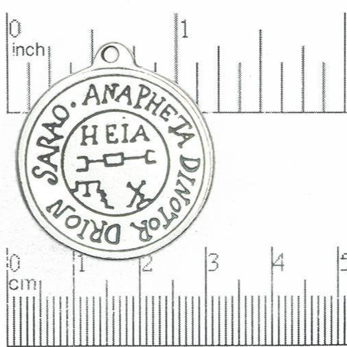 31mm x 34mm Good Spirits Pewter Charm Pendant - Double Sided - Made in the USA - PEW114