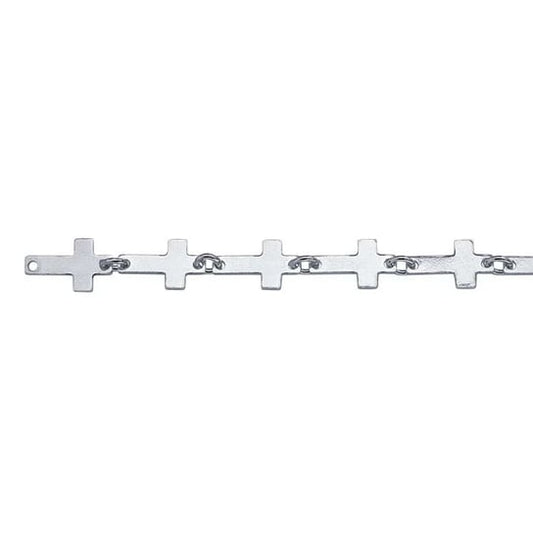 Sterling Silver 5.5mm Cross Link Chain