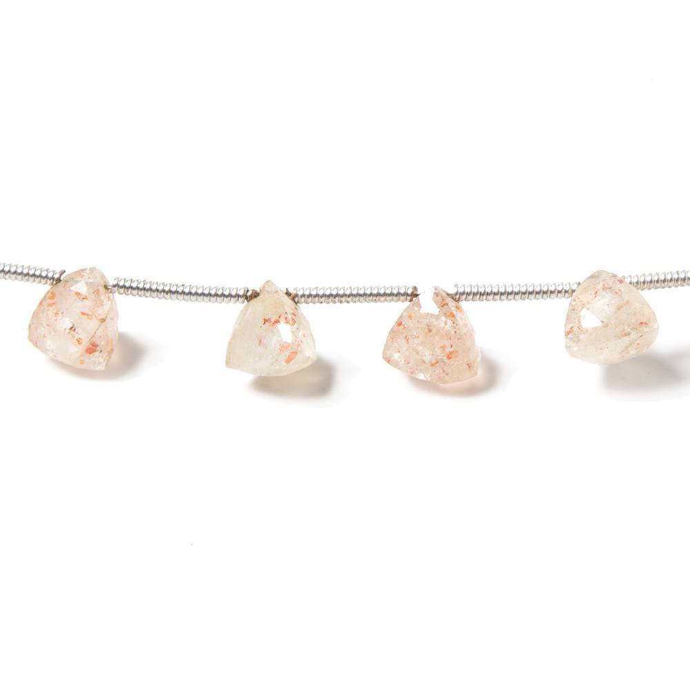 Sunstone Beads Top Drilled Trillion (Size - 5x5x5mm to 6x6x6mm)