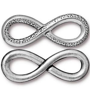 Antique silver infinity embellishment