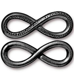 Gun metal infinity embellishment