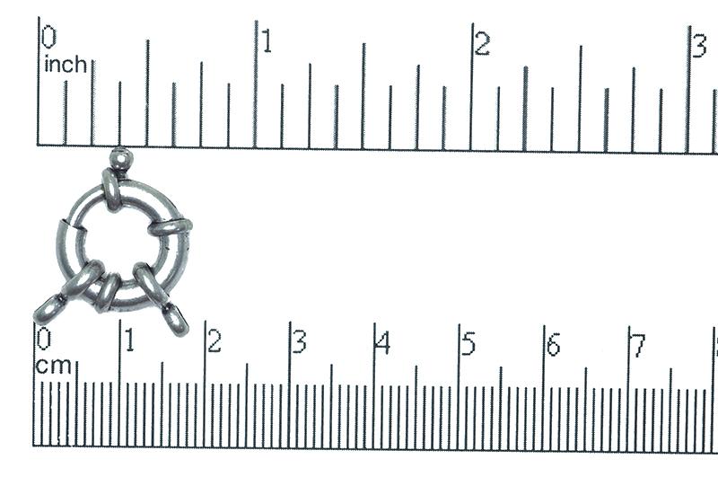 12mm Spring Ring Clasp with 2 Loops - Available in Multiple Colors - Sold Individually - CL/CR1