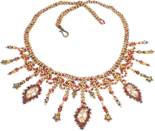 Falling Leaves aka Autumn Drape Necklace (*)