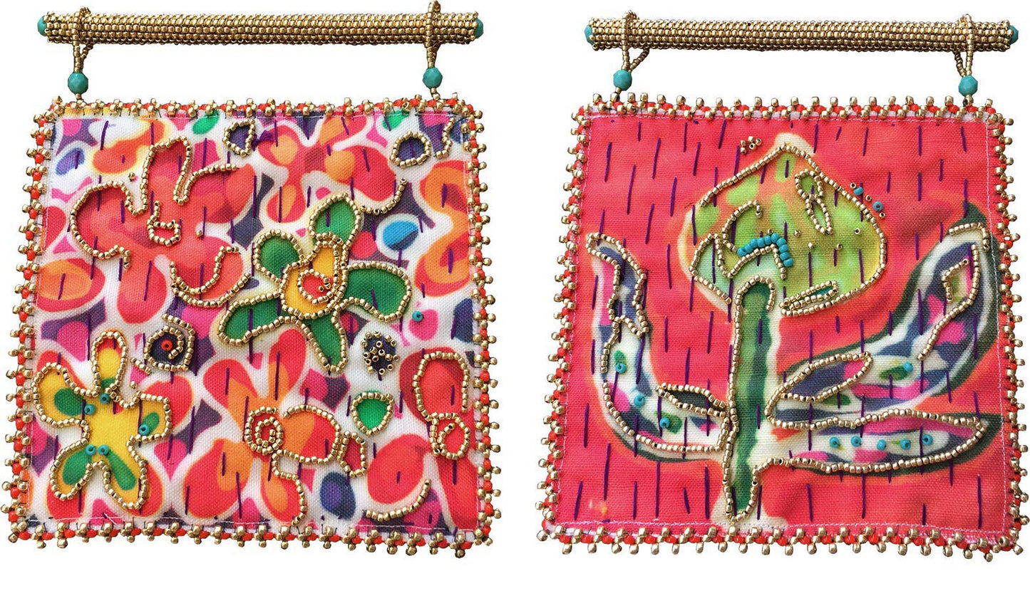 Batik Quilt Charm Hangings