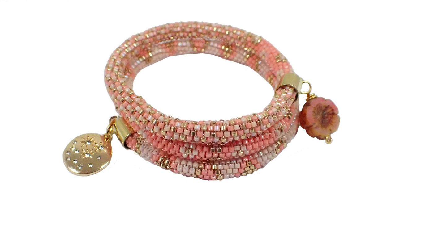 Peyote Tubular Wrap Bracelet