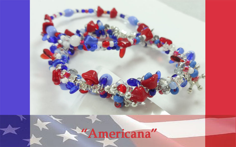 We are the New Americana Glass Garden Beads