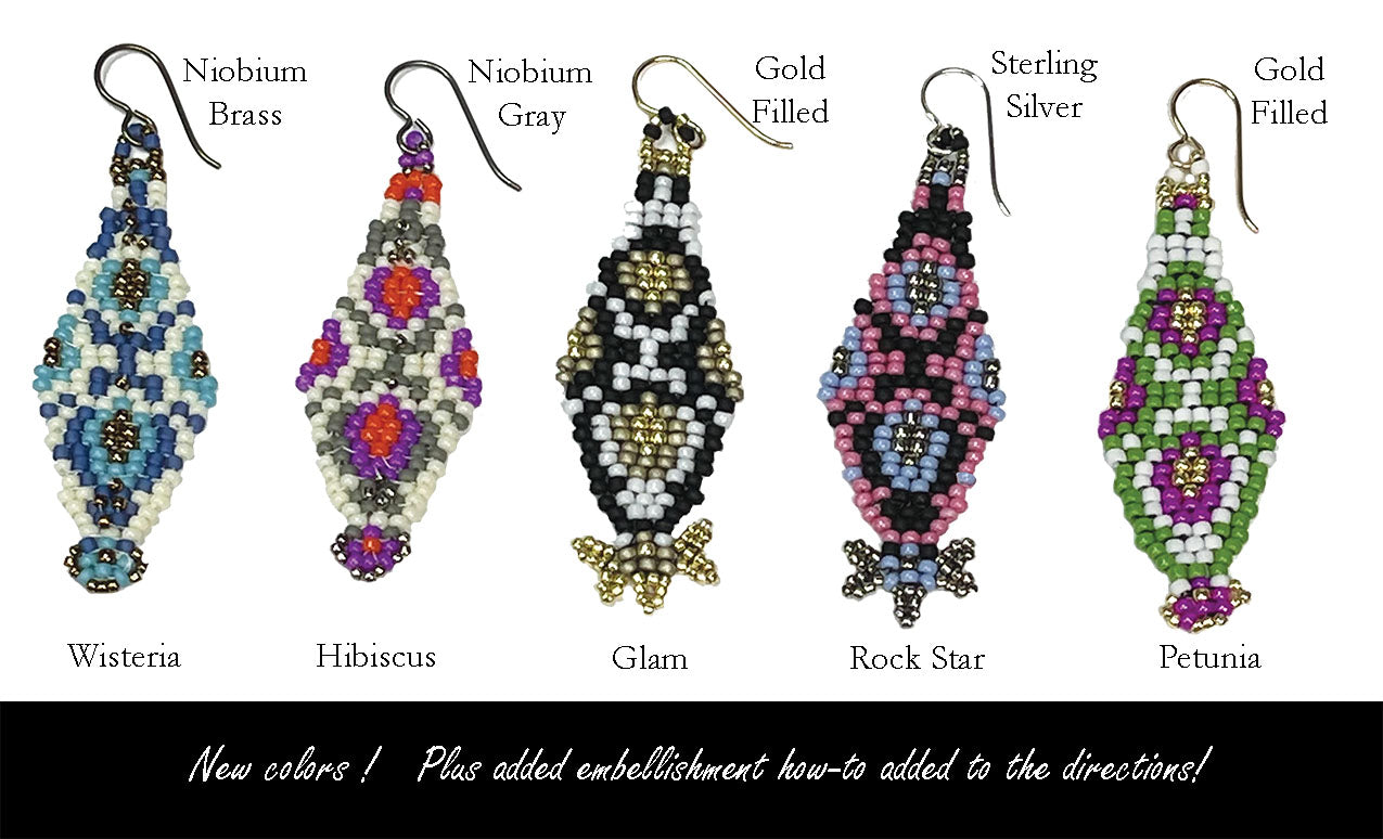 Earring Kits Glass Garden Beads