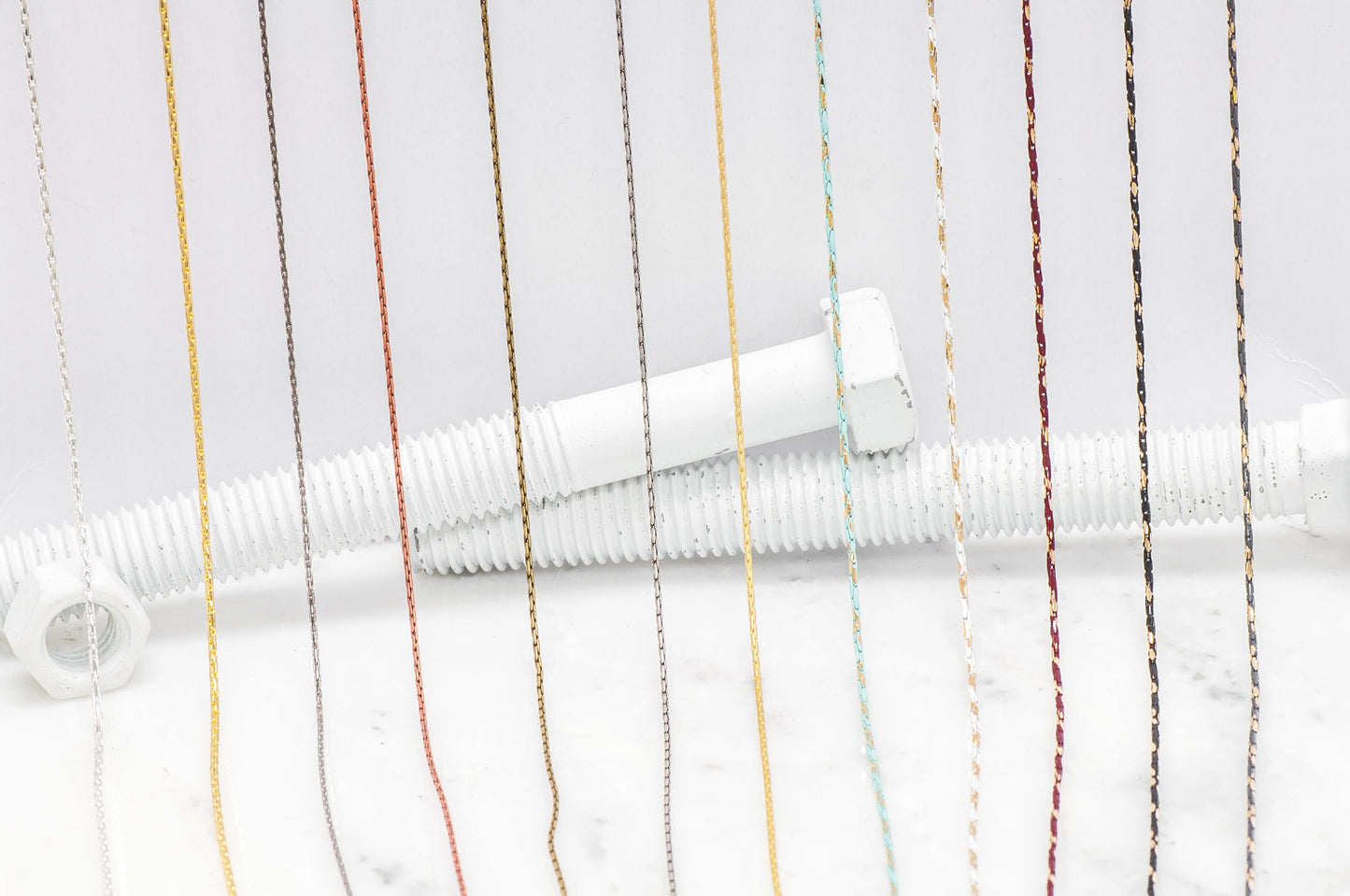 1.25mm Beading Chain - Available in Multiple Colors - Sold by The Foot - CH 874