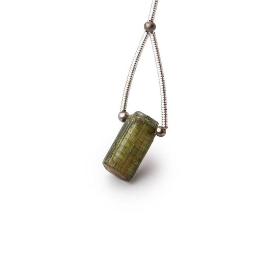 10-19mm Cat's Eye Tourmaline Natural Crystal Focal 1 Bead