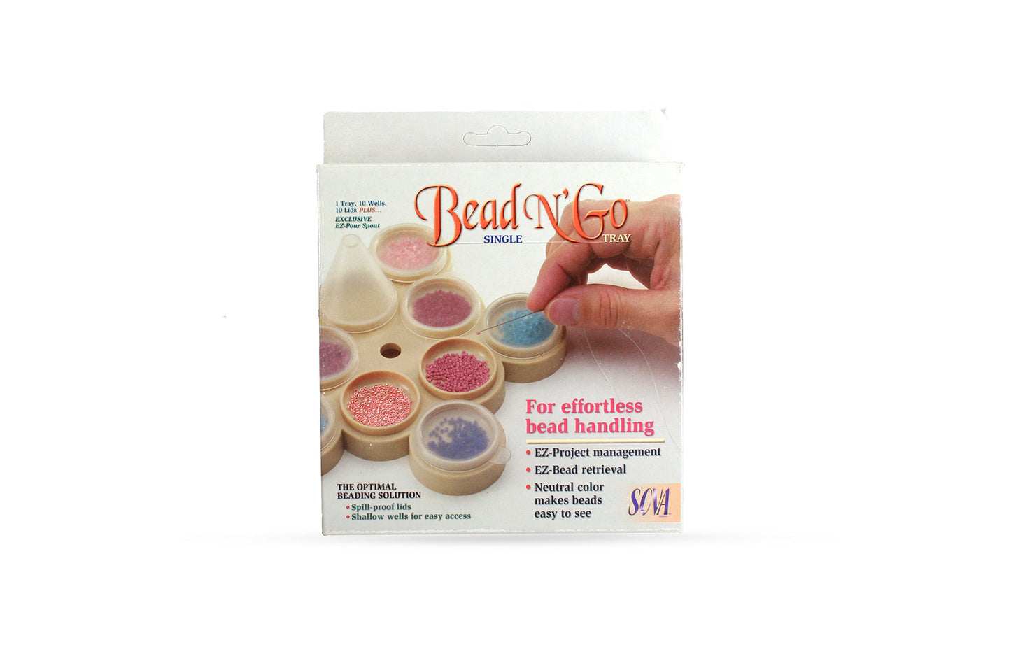 Bead Container, Bead Storage Tray, The BeadSmith Bead N'Go Single Pack - 1pack