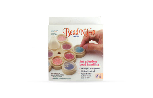 Bead Container, Bead Storage Tray, The BeadSmith Bead N'Go Single Pack - 1pack
