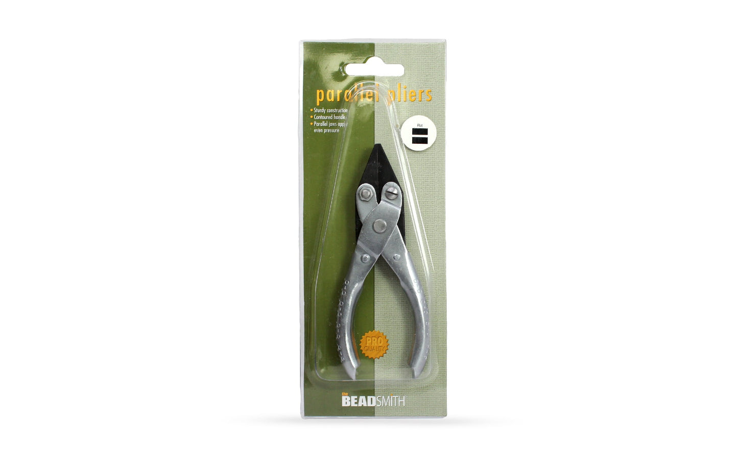 Flat Parallel Plier, The BeadSmith, Parallel Pliers, Flat Nose, PL344 - 1pc