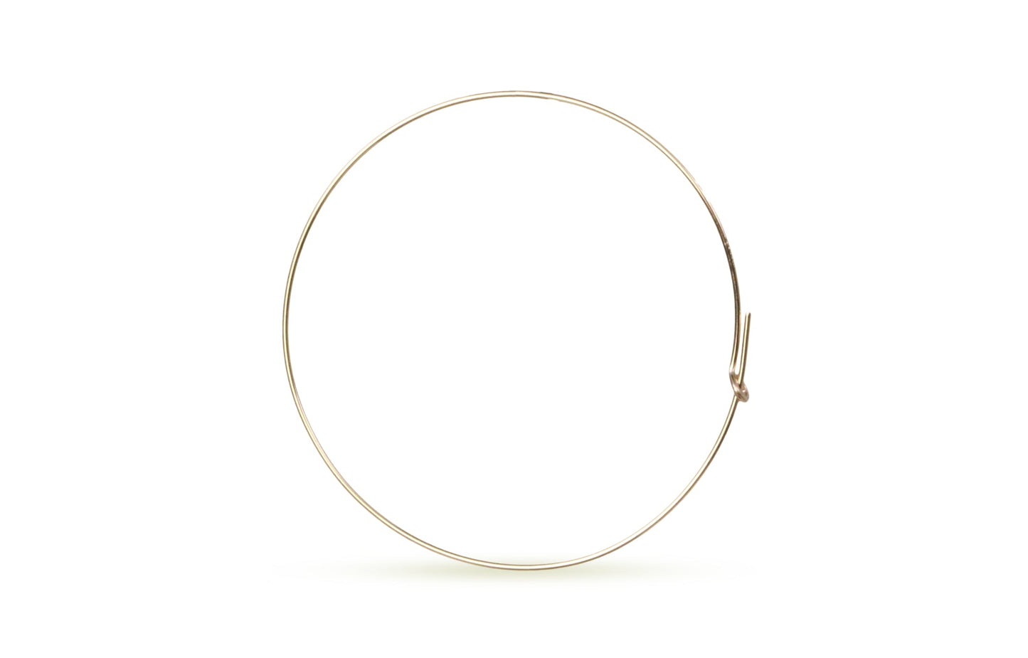 14Kt Gold Filled 15mm 21ga Wire Beading Hoop - 5 pairs/pack
