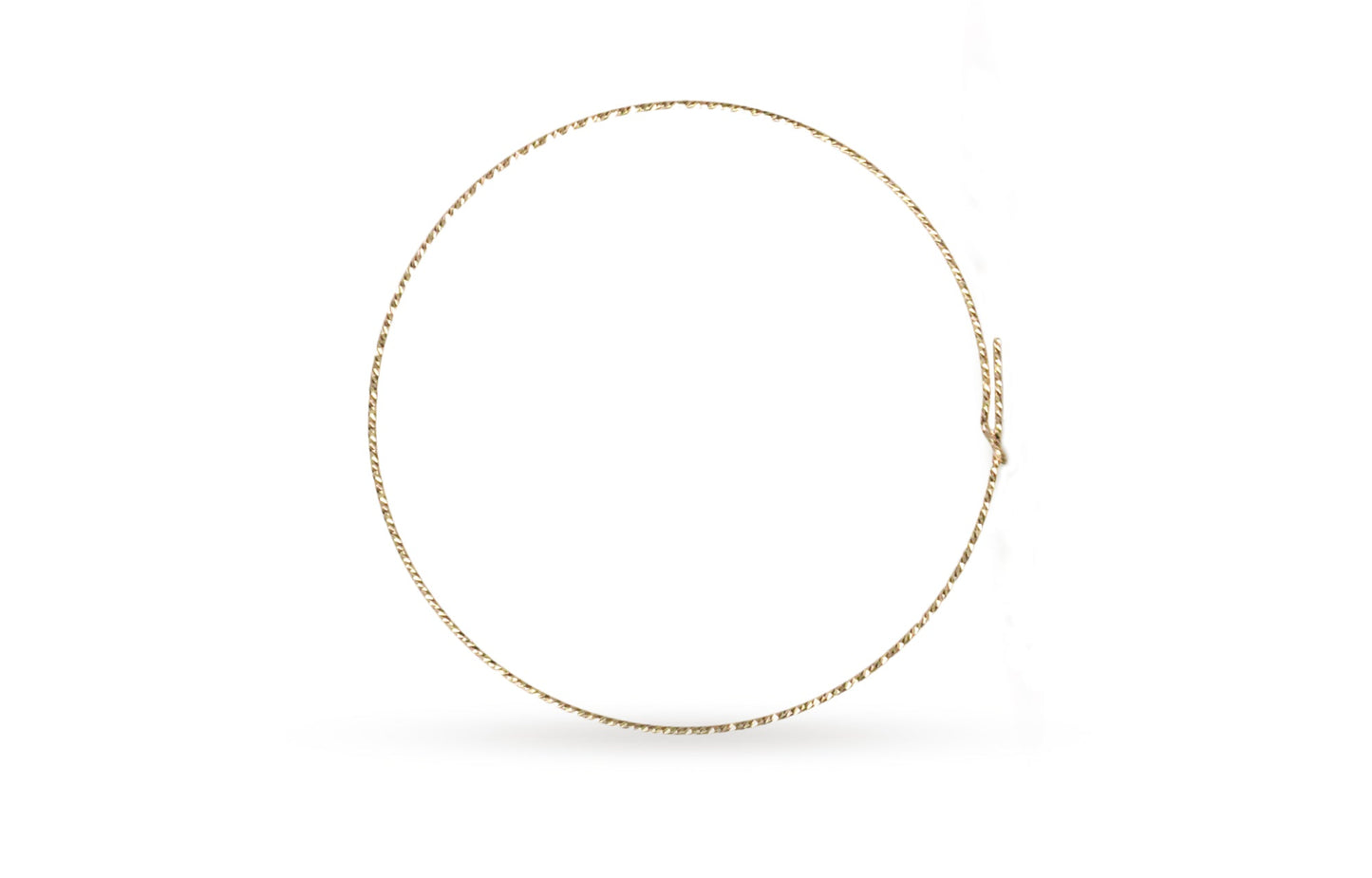 14Kt Gold Filled 25mm 21ga Sparkle Wire Beading Hoop - 5 pairs/pack