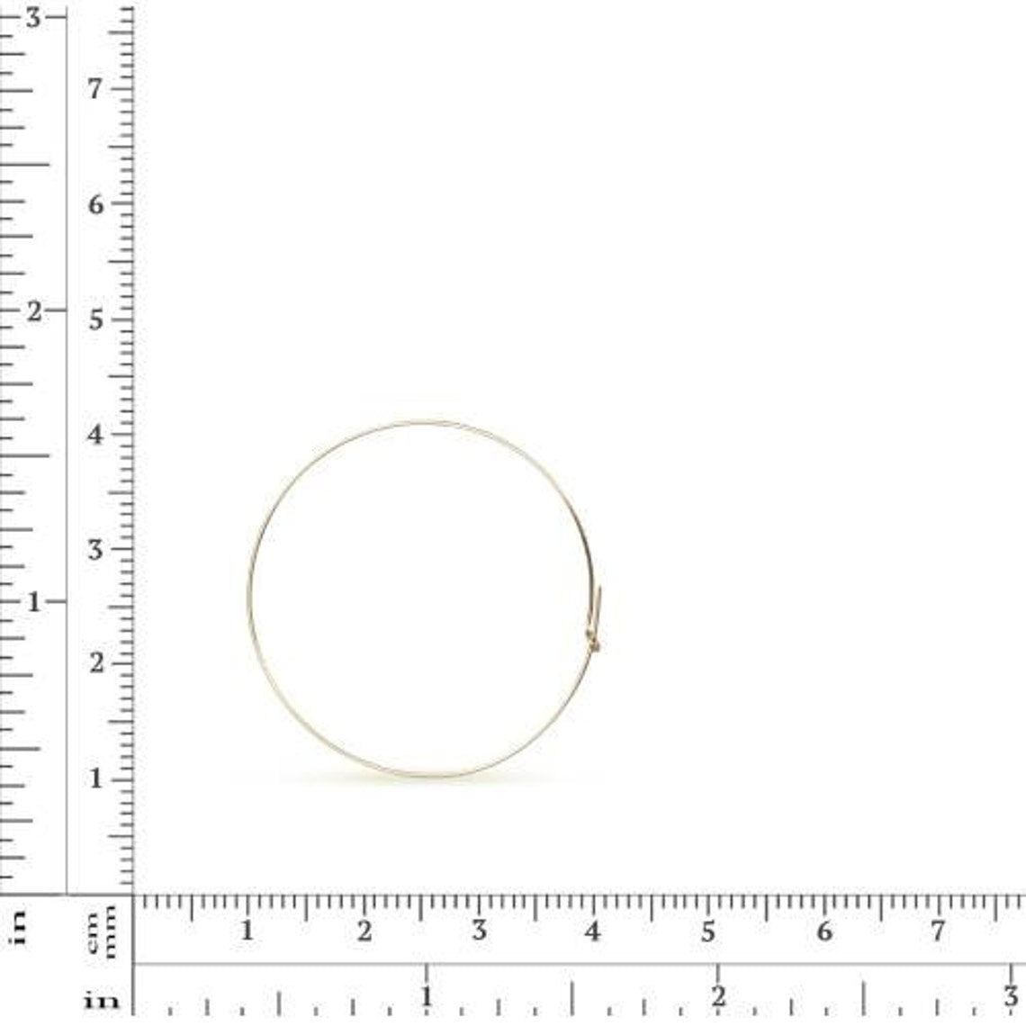 14Kt Gold Filled 30mm 21ga  Wire Beading Hoop - 5 pairs/pack