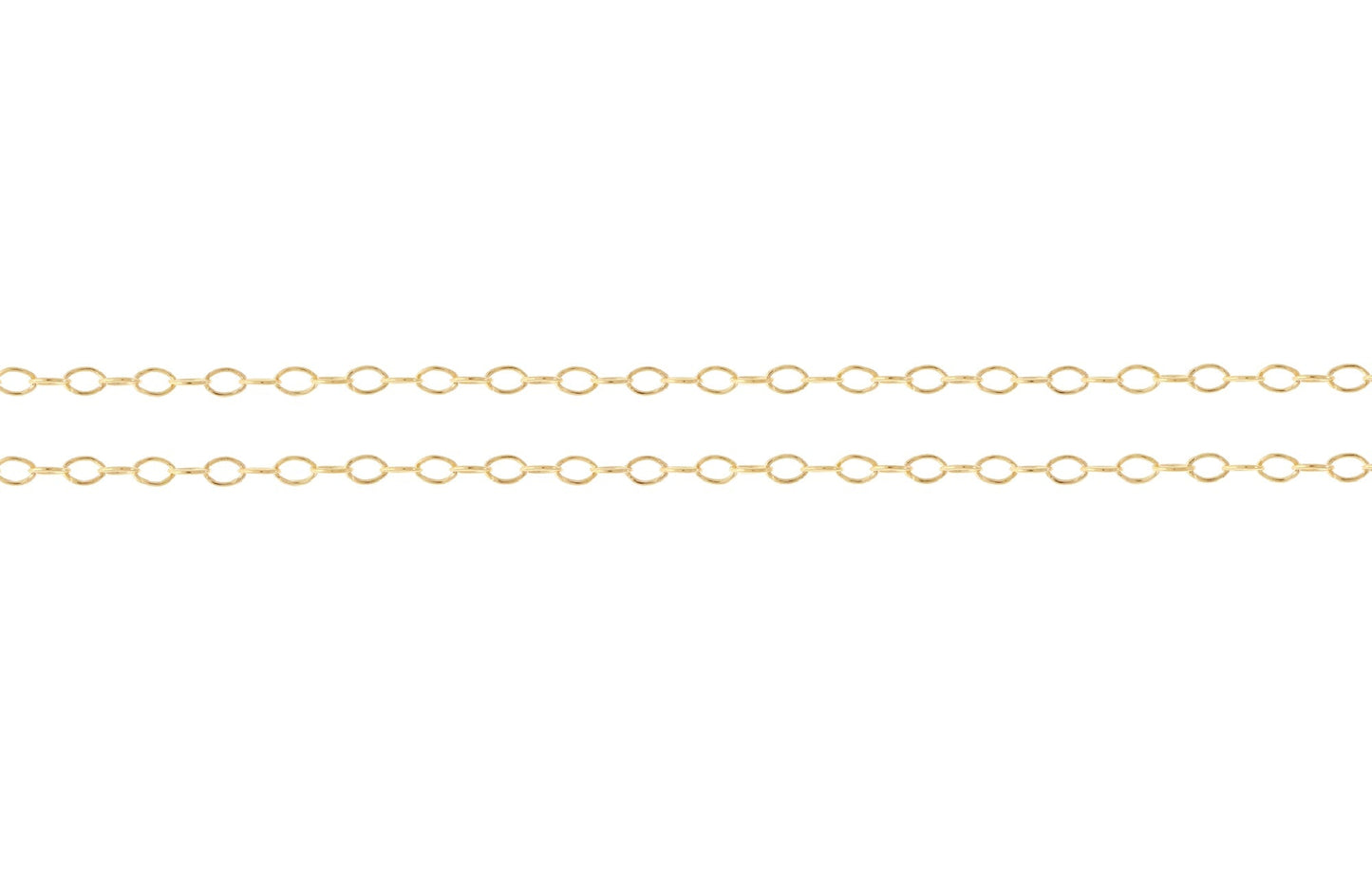 14Kt Gold Filled 1.2x1mm Oval Cable Chain - 100ft