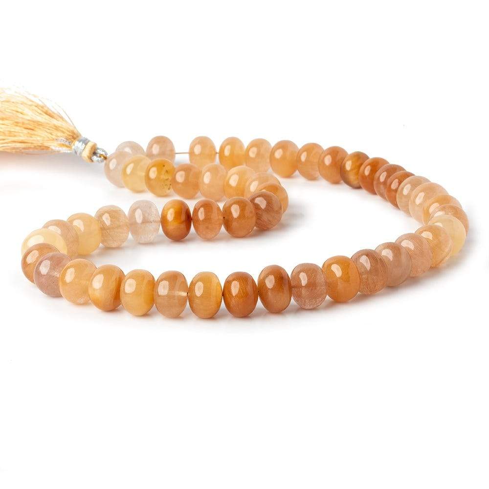 11.5-14.5mm Shaded Rutilated Quartz plain rondelle beads 16 inch 44pcs  A