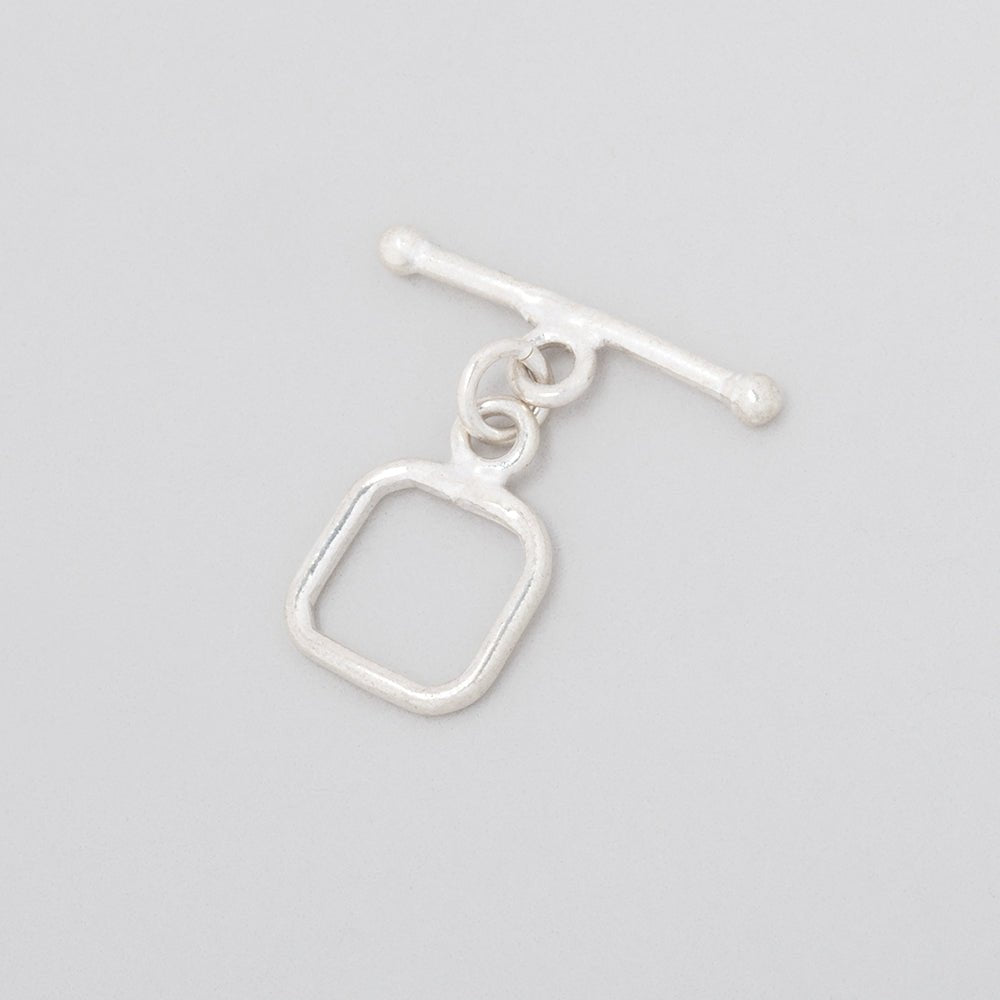 10mm Sterling Silver Toggle Rounded Square Design 1 piece