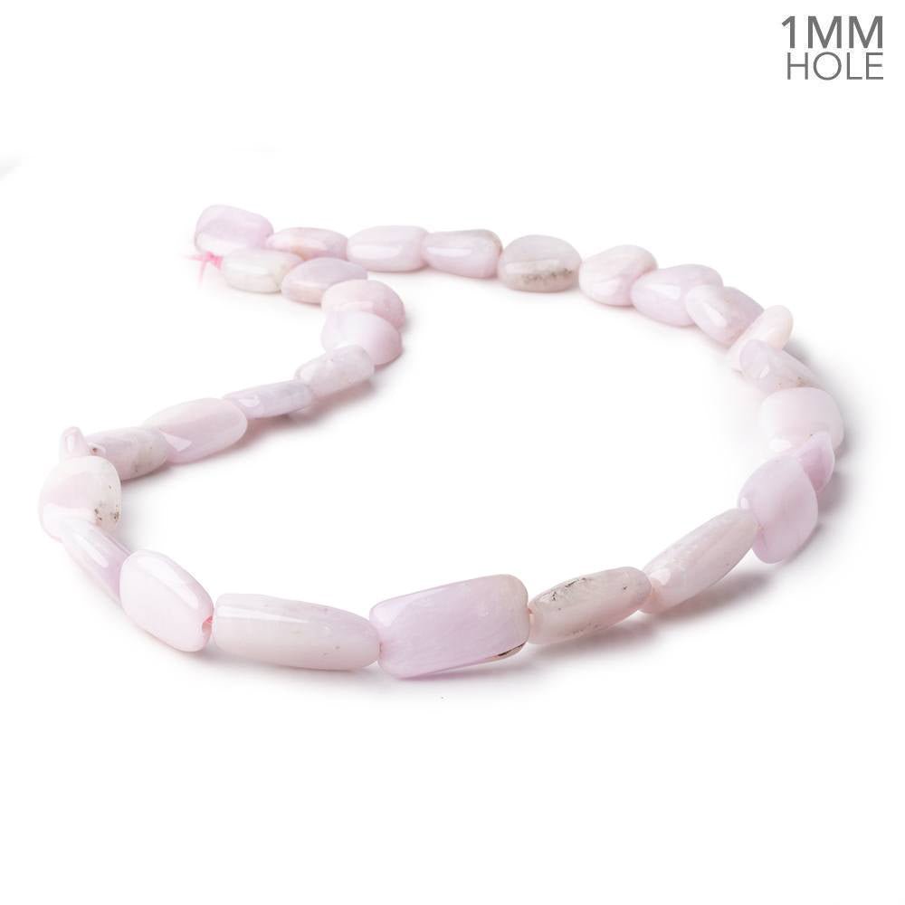 10x10-21x11mm Kunzite Straight Drilled Plain Nuggets 16 inch 26 Beads 1mm Hole