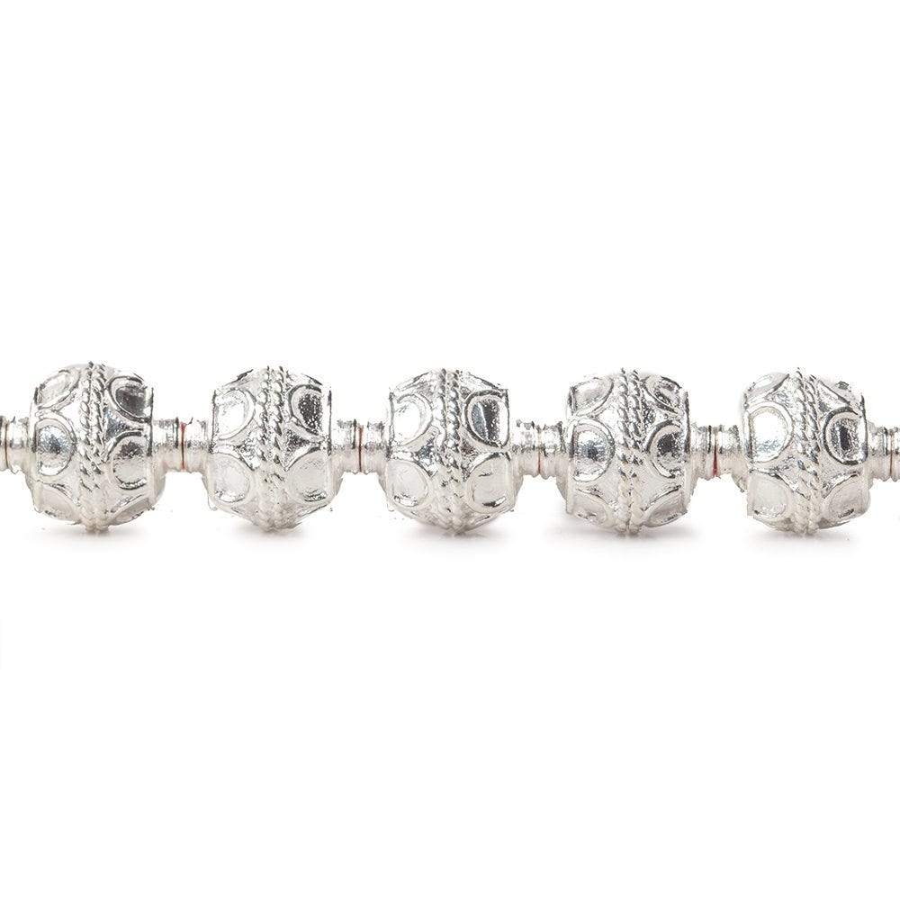 10x10mm Sterling Silver Plated Copper Beads Roval Simple Arch