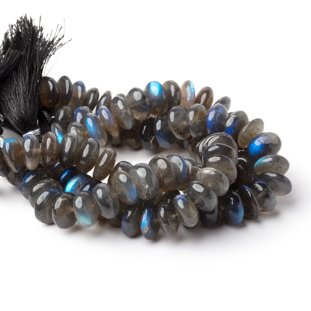 11-12mm Labradorite Plain Rondelle Beads 8 inch 32 pieces AA