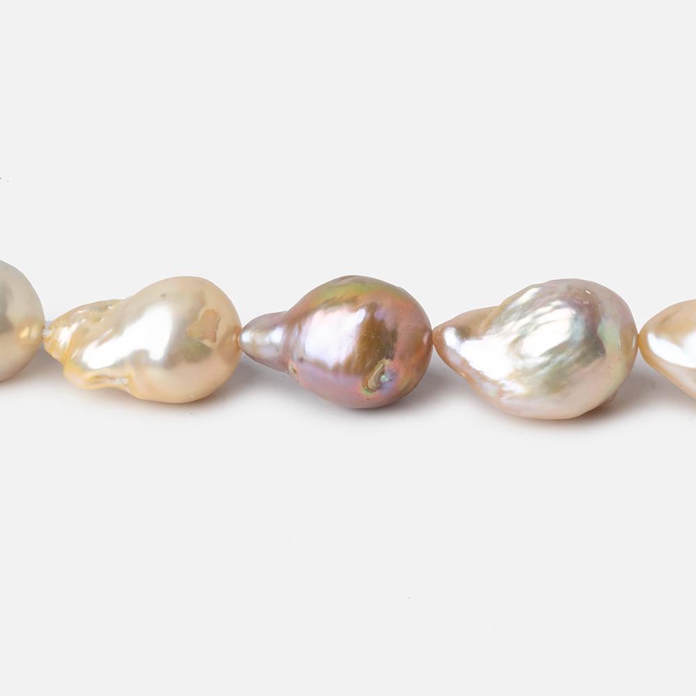11-13mm Multi Color Ultra Baroque Freshwater Pearls 16.5 inch 23 pieces