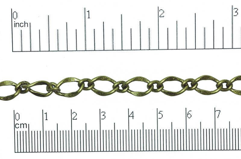 Figaro Chain - 11mm x 7.5mm Available in Multiple Colors - Per Foot CH-112