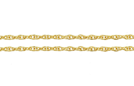 14Kt Gold Filled 1.2mm Rope Chain - 5ft