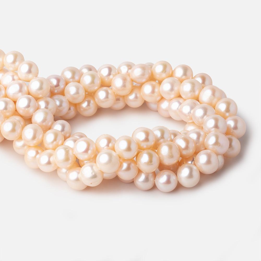 11x10mm Cream Off Round Freshwater Pearl Beads 15 inch 41 pieces A