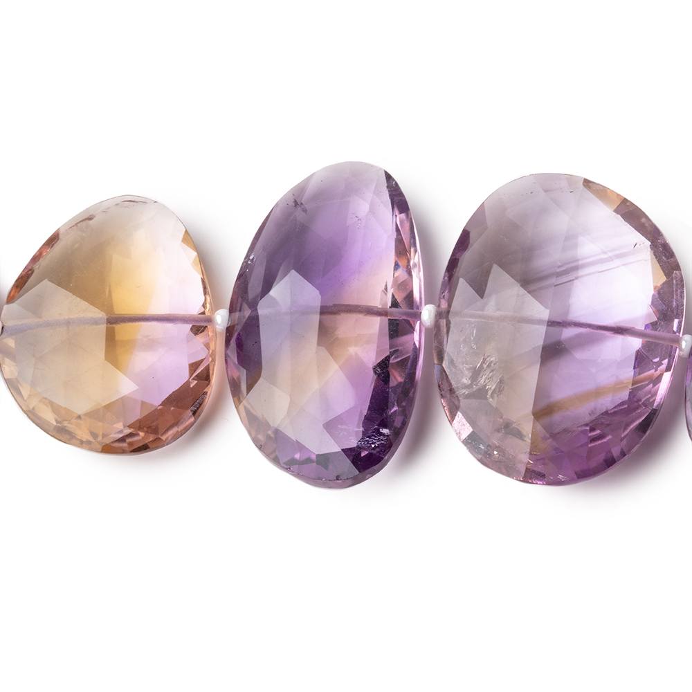 11x15-17x30mm Ametrine Side Drilled Faceted Nuggets 16 inch 27 Beads AAA