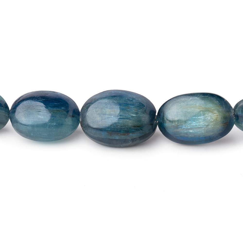 11x7-15.5mm Tanzanian Kyanite Plain Oval Beads 15 inch 29 pcs AA