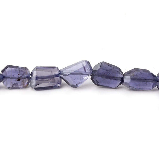 11x7mm Iolite Faceted Nugget Beads 8 inch 22 pieces AA