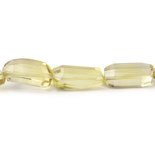 11x8-15x11mm Lemon Quartz Faceted Nuggets 18 inch 33 Beads AA