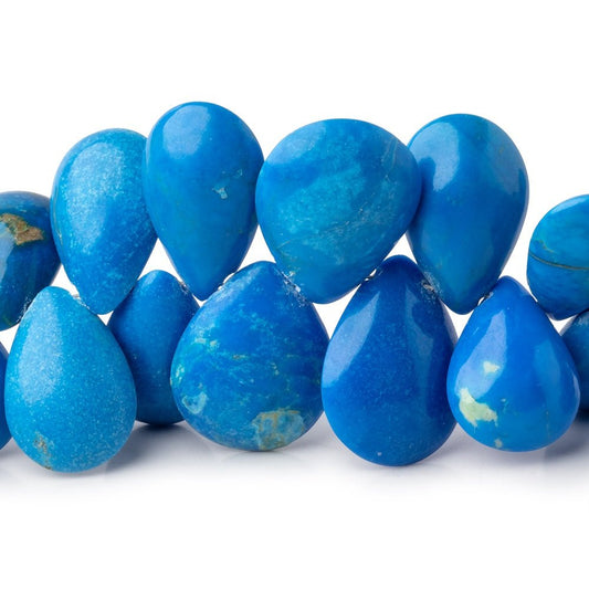 11x8-17x14mm Ceruleite Plain Pear Beads 8 inch 43 pieces AAA