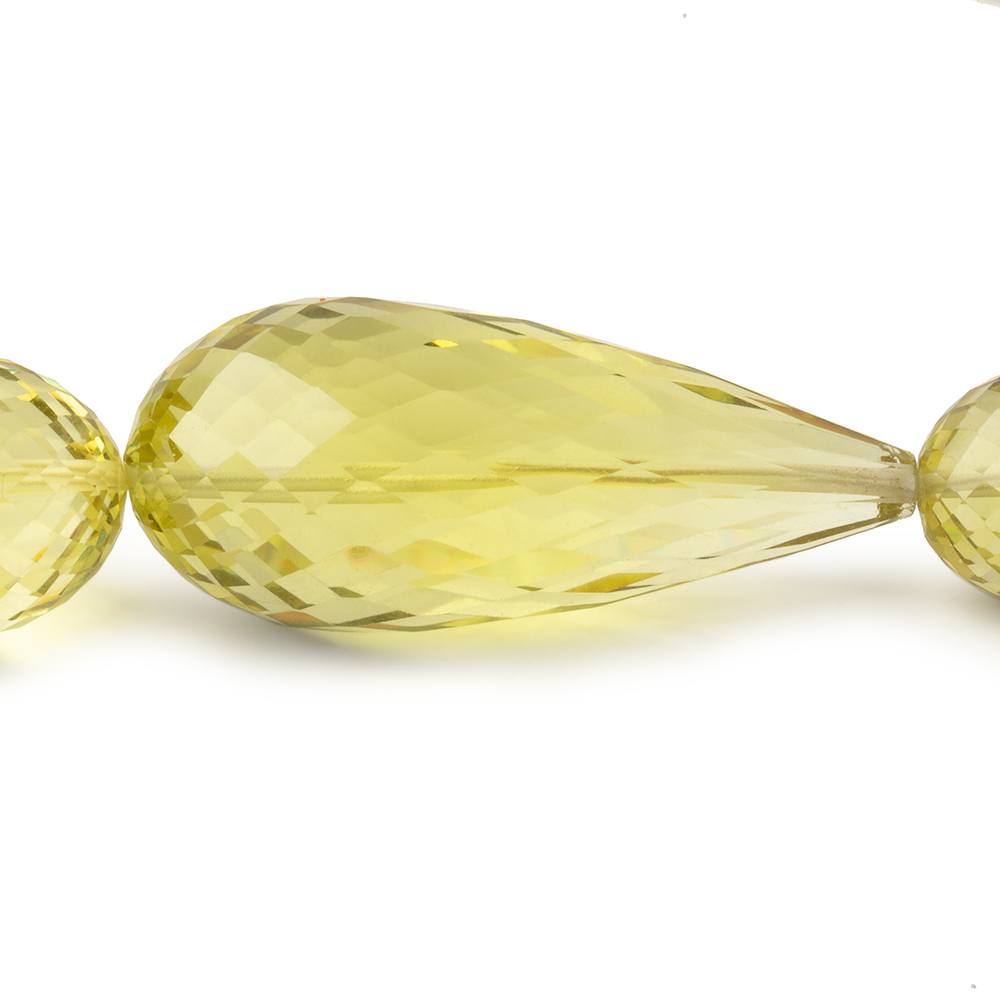 11x8-36x15mm Lemon Quartz Faceted Tear Drops 16 inch 20 Beads AA