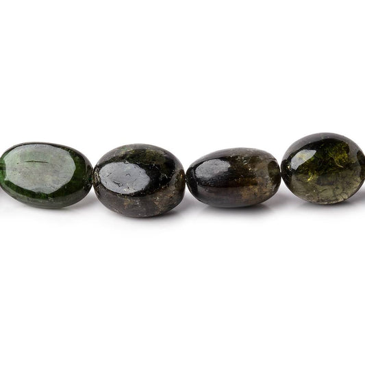 11x9-13x10mm Green Tourmaline Plain Nugget Beads 12.5 inch 25 pieces