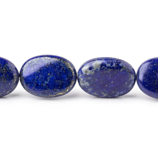 11x9-18x13mm Lapis Lazuli Plain Oval Beads 18 inch 29 pieces