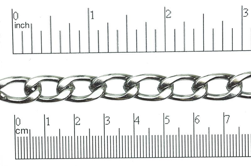 16.8mm x 9.5mm Stainless Steel Curb Chain sold by the foot - CH 122SS