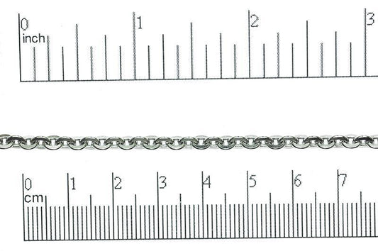 4.75mm x 4mm Hammered Flat Wire Cable Stainless Steel Chain sold by the Foot - CH 129SS