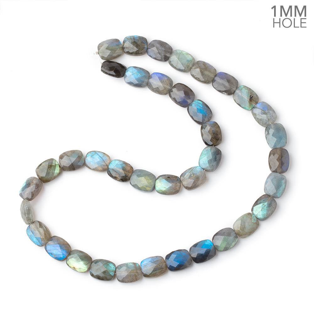 12x10mm Labradorite Faceted Rectangles 18 inch 38 Beads 1mm Hole AA