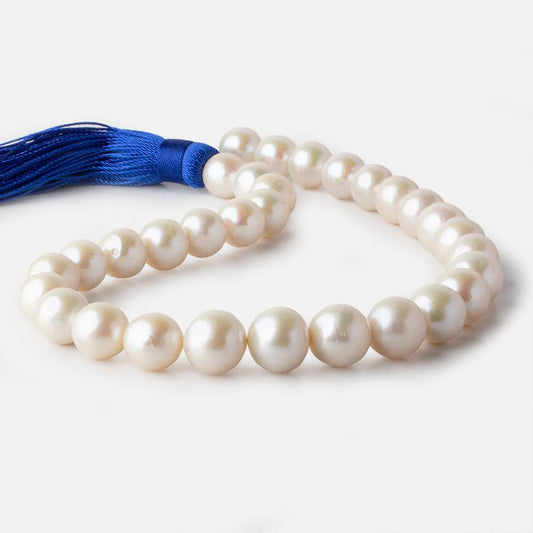 12x12.5-15x14mm Off White Near Round Freshwater Pearl 16 inch 31 pieces A