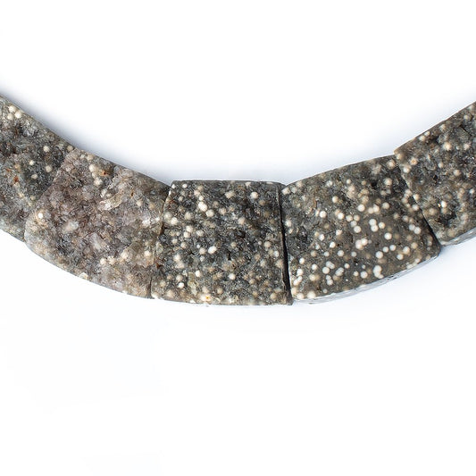 12x17-20x24mm Natural Ocean Jasper Fancy Shape Collar 25 Beads