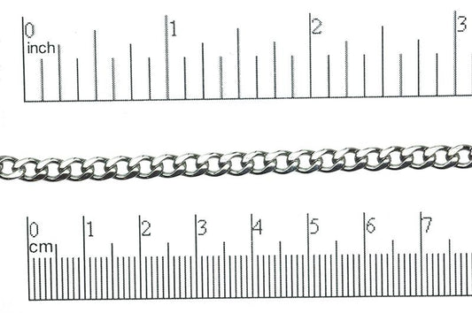 6.5mm x 4.6mm Curb Stainless Steel Curb Chain sold by the Foot - CH 131SS